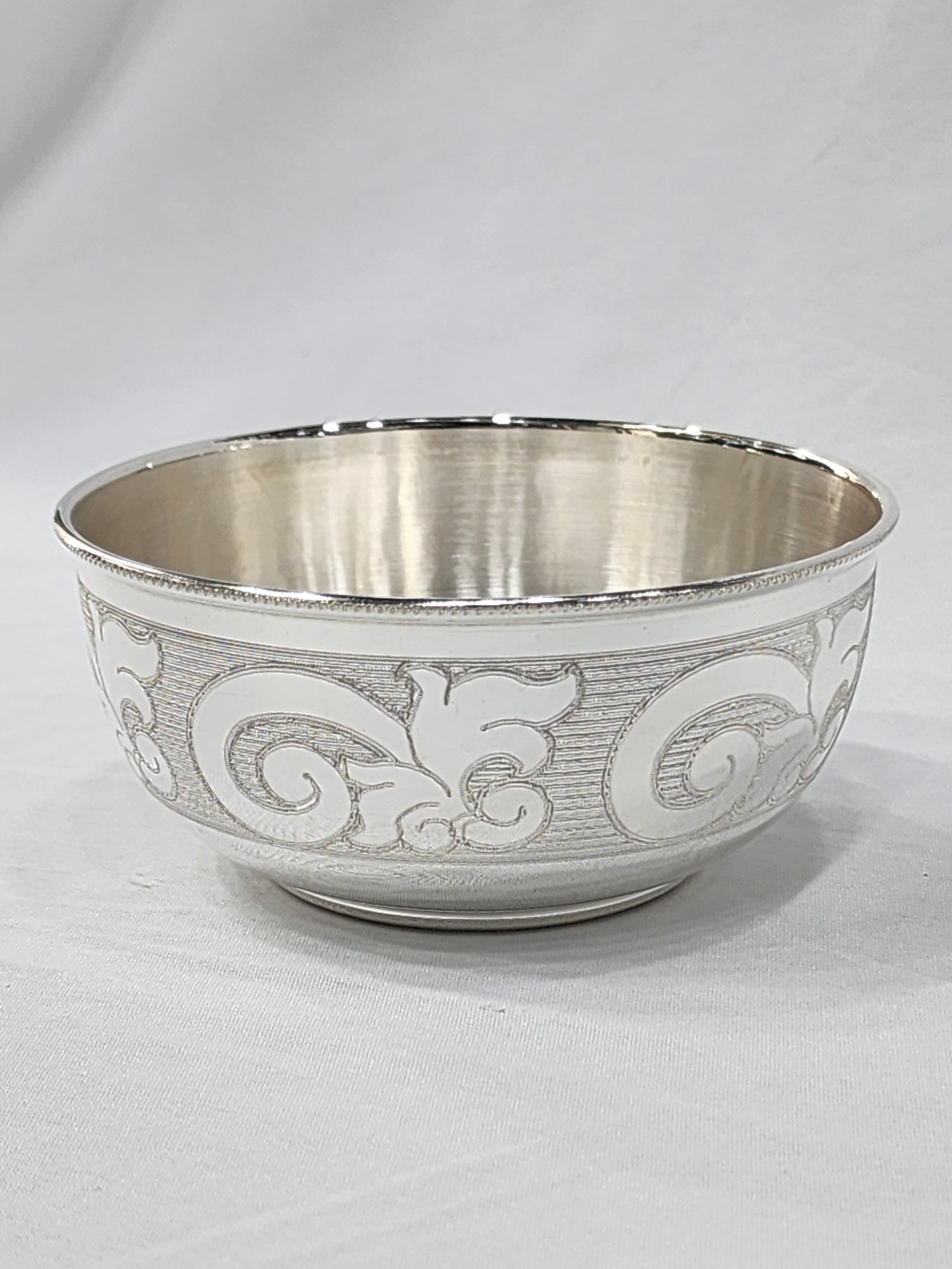 Floral Laser engraved bowl