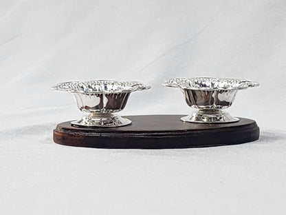 Pair Bowl with a Wooden Base