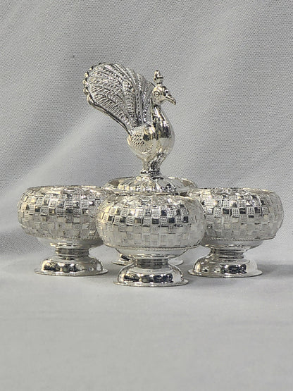4 in 1 Peacock Welcome Bowl