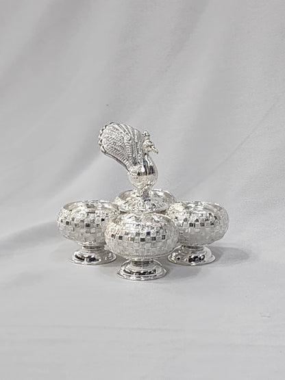 4 in 1 Peacock Welcome Bowl