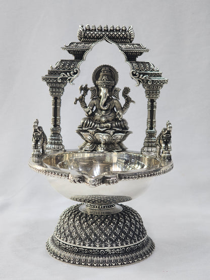 Antique Prabhavali Ganesha Deepam