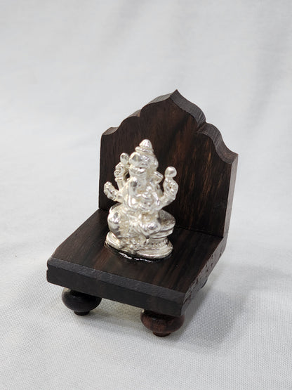 Wooden stand Ganesha