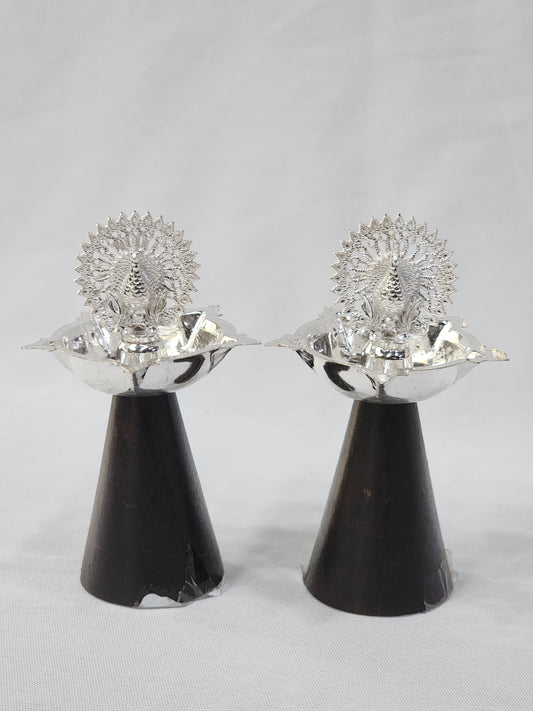 Peacock Truncated Base Deepam