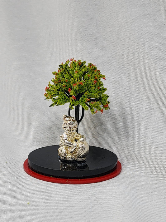 Butter Krishna with Tree idol