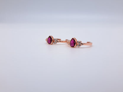 Zircon stone  Metti Rose Gold