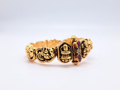 Shiva Parvathi G.Polished screw type Bangle
