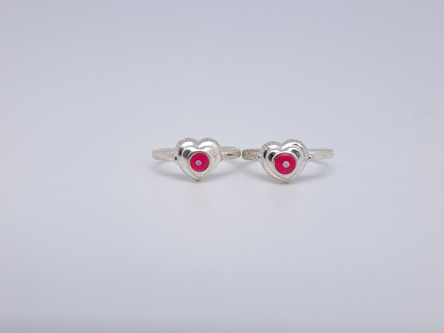 Pink enamel  Heart shaped Hipolish Metti