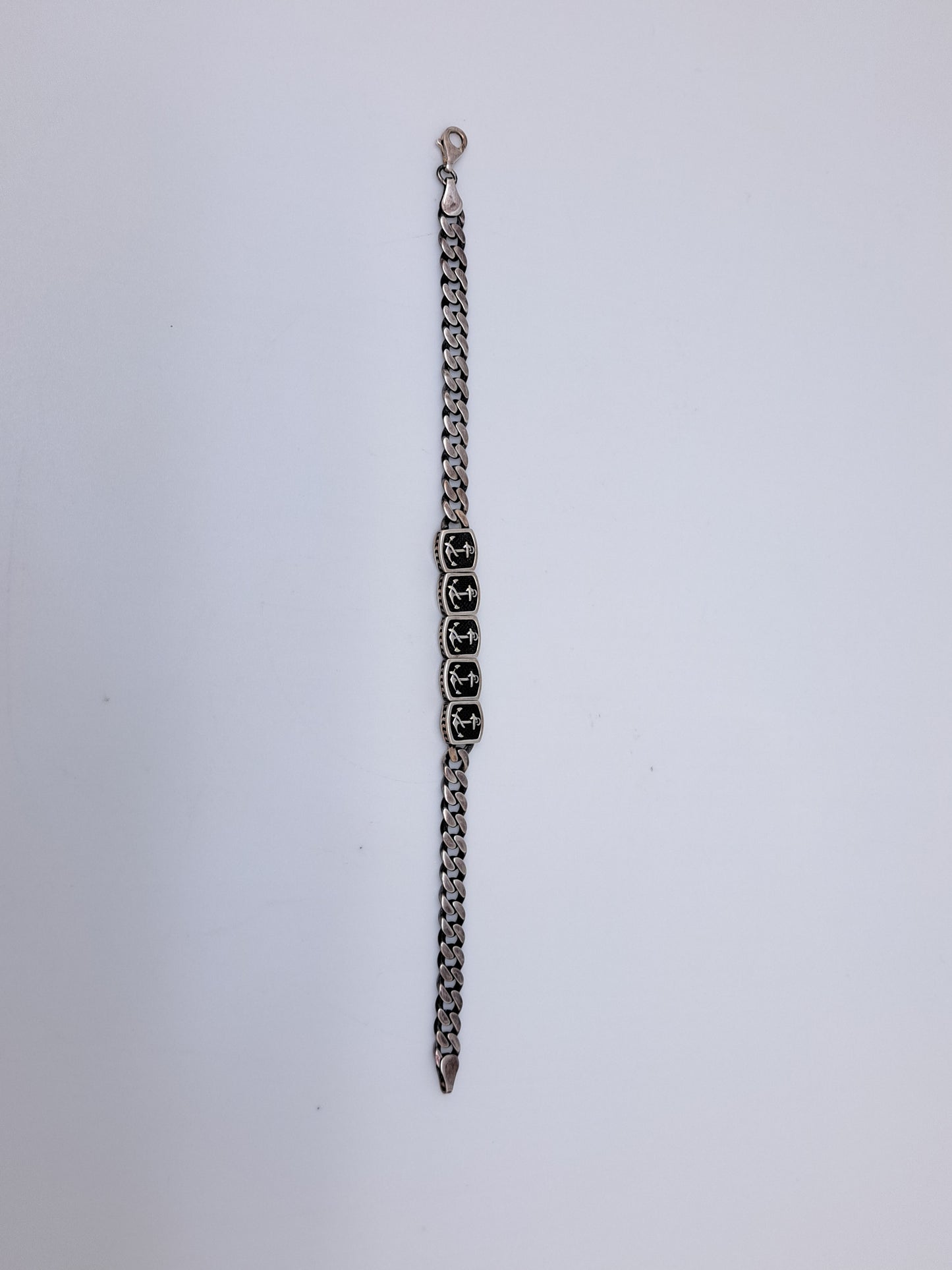 Antique Finish Sachin Anchored Bracelet