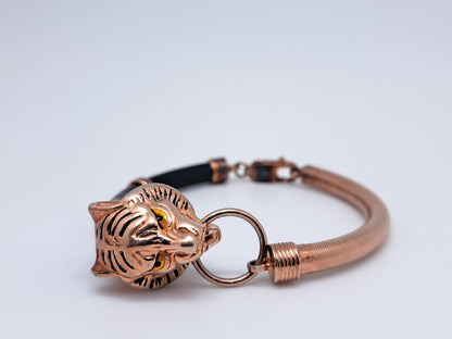 Dual Tone Antique Jaguar Bracelet