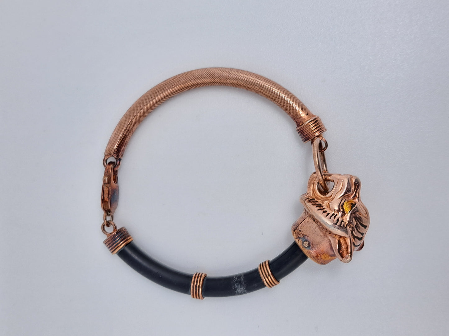 Dual Tone Antique Jaguar Bracelet