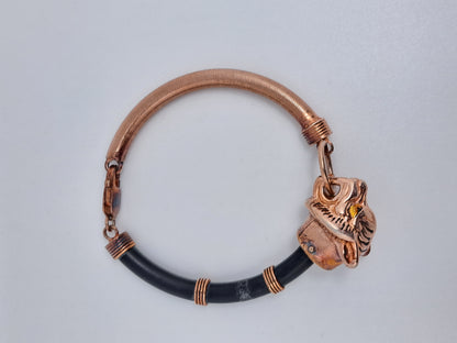 Dual Tone Antique Jaguar Bracelet