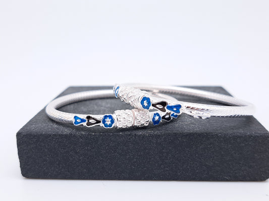Weaving design Enamel Bangle for Kids