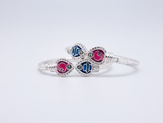OM and Vel Enamel Bangle for Kids