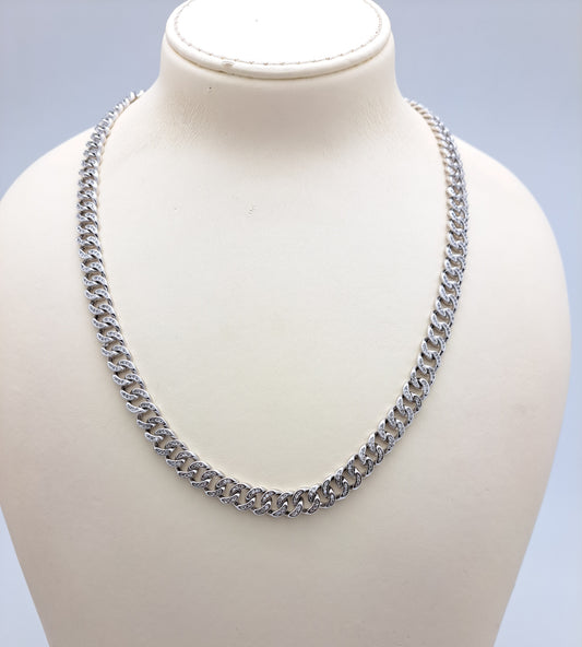 Antique polish Microstone Cuban Chain