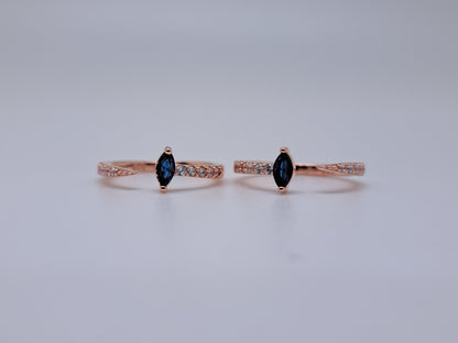 Navyblue  AD Rosegold Metti