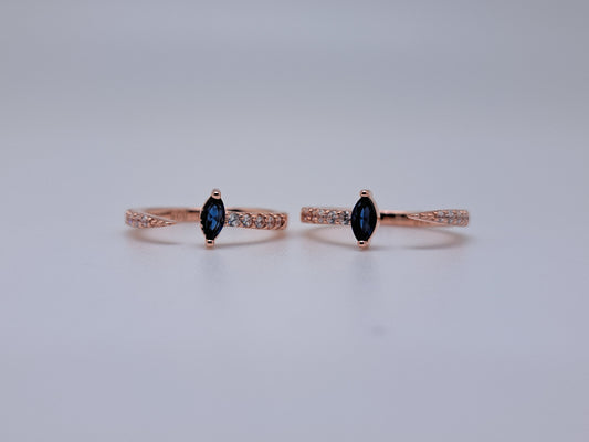 Navyblue  AD Rosegold Metti