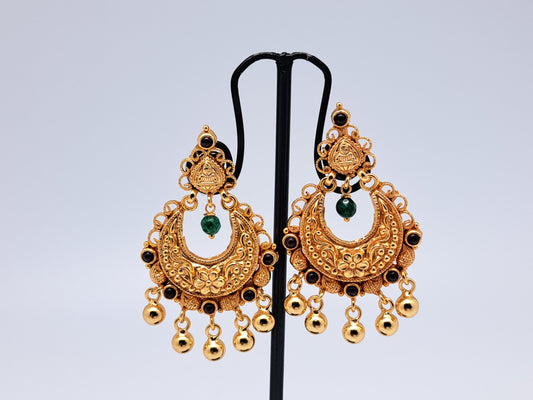Gold Polish Lakshmi Chandbali