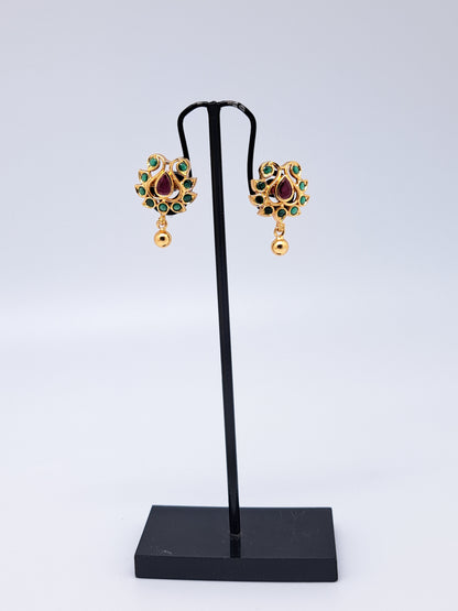 Gold Polish R&G Single Drop Stud