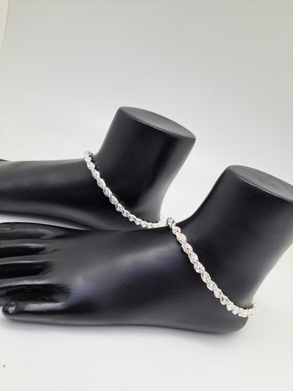 Rope Style Solid Anklet