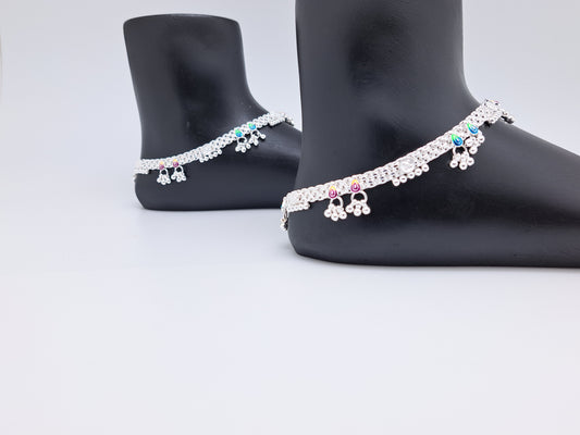 Machine Chain Ball Hanging Anklet