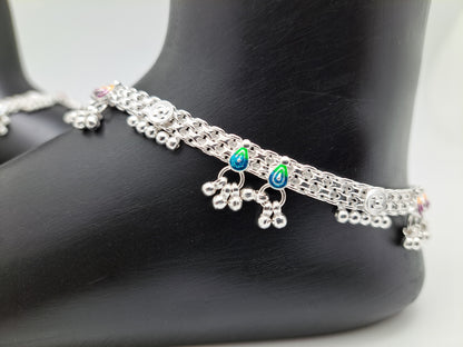 Machine Chain Ball Hanging Anklet
