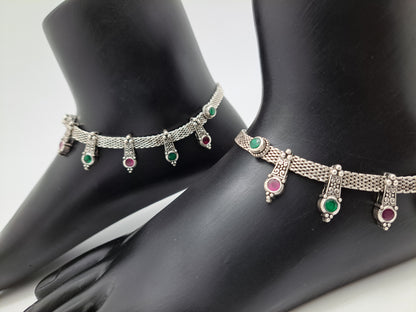 Machine chain with Charms Designer Antique Anklet