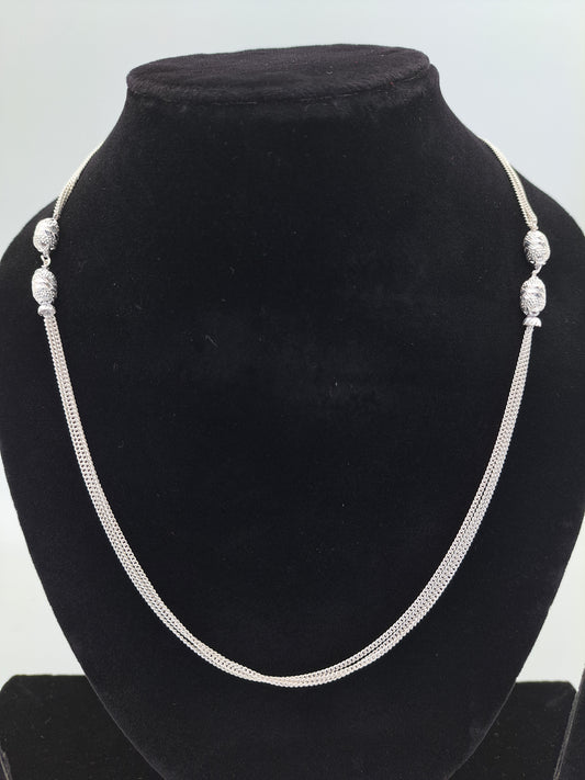 Silver Bunch Chain with Cutting balls