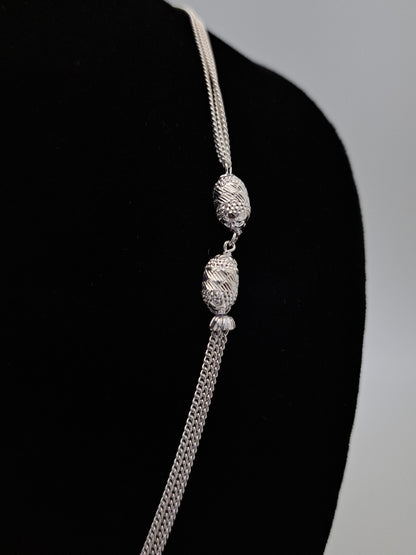 Silver Bunch Chain with Cutting balls