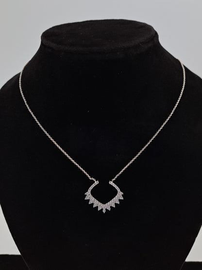 Silver Chain length adjustable with AD Pendant