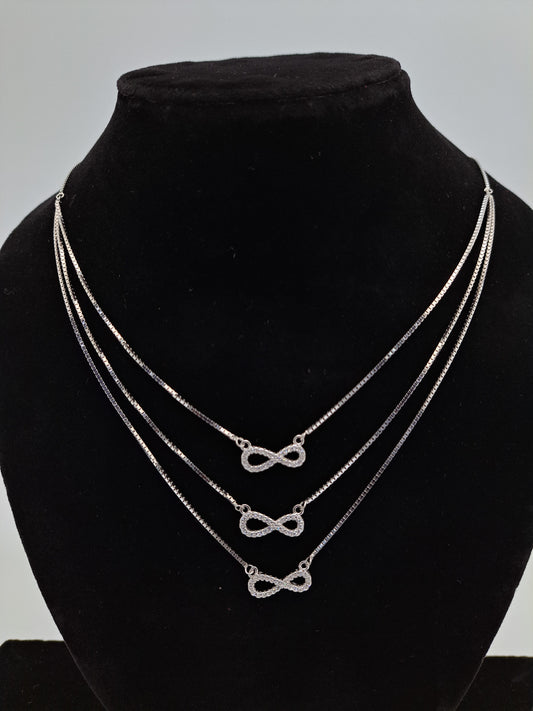 3 layered Infinity Necklace