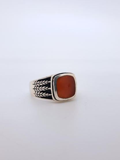 Agate Stone Turkey Ring