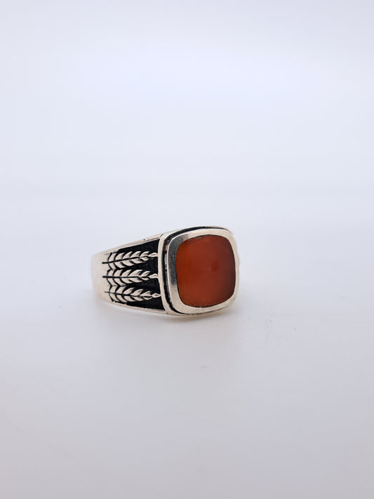 Agate Stone Turkey Ring