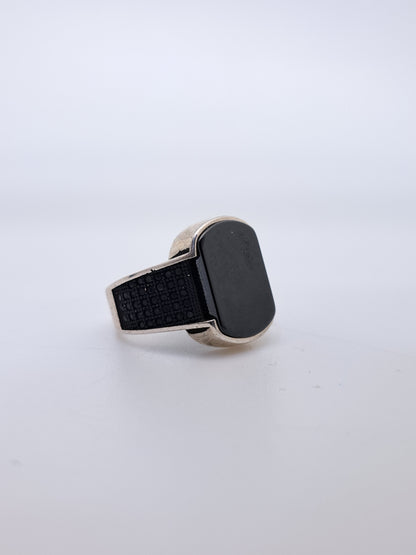 Rectangle Blackstone Turkey Ring