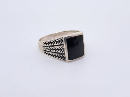 Onyx Black Vintage Ring