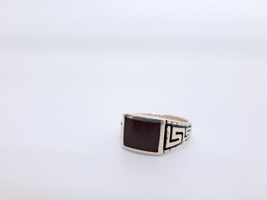 Red Stone Natural Turkey Ring