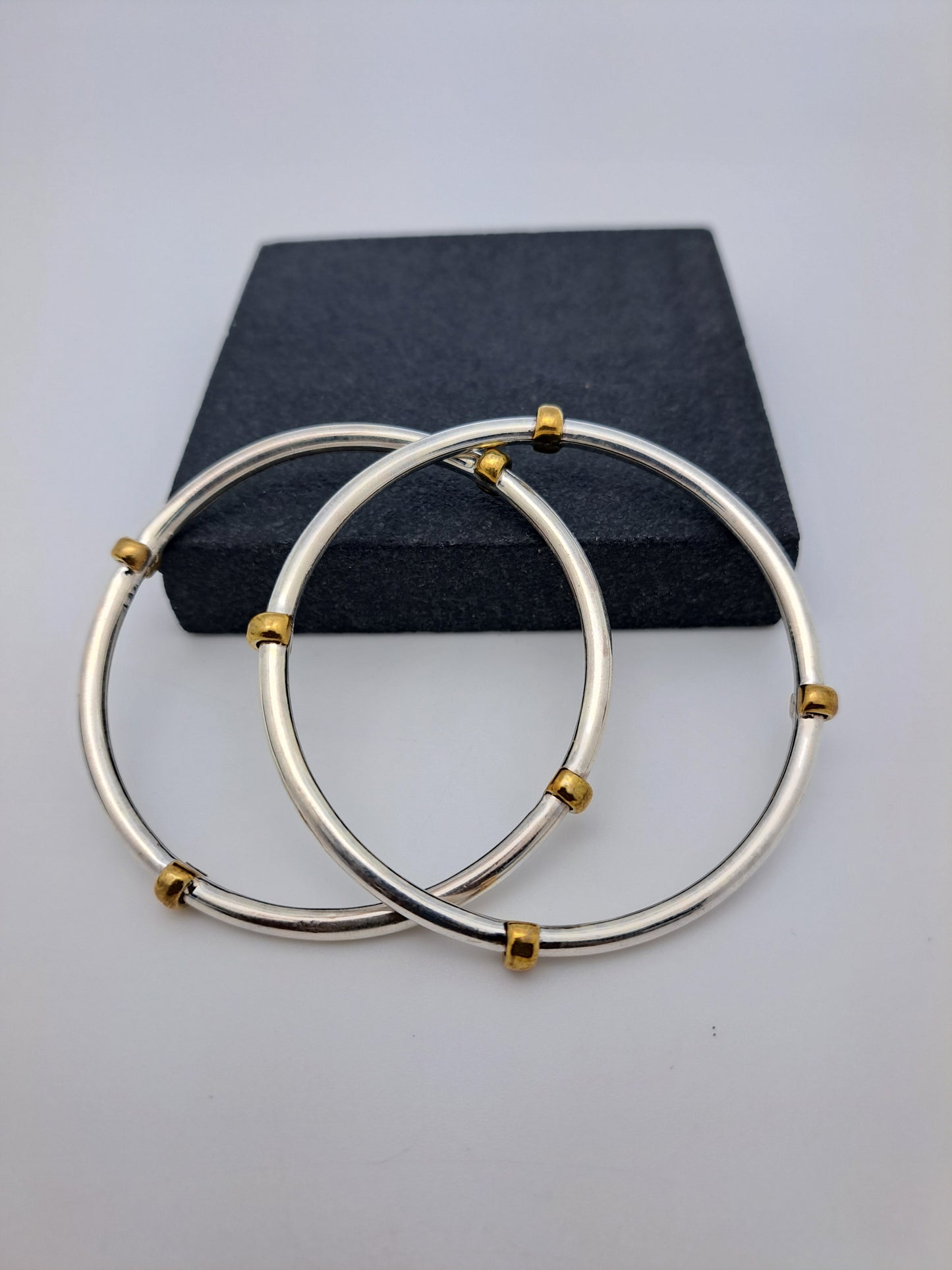Bangle with Gold Color Beads