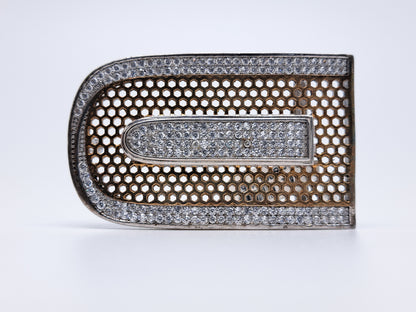 92.5 Antique finish Belt Buckle  with ZR.stone