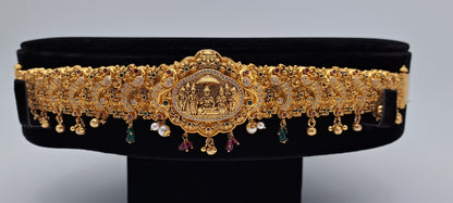 Gold Plated Ramar Pattabishekam CZ Odiyanam (Price on Request)